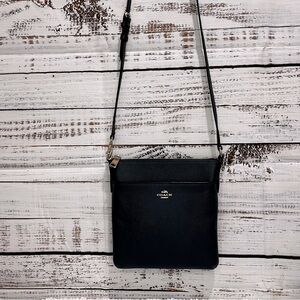 COACH Kitt Messenger Crossbody Bag / Purse, Navy | Approximately 8”x8”